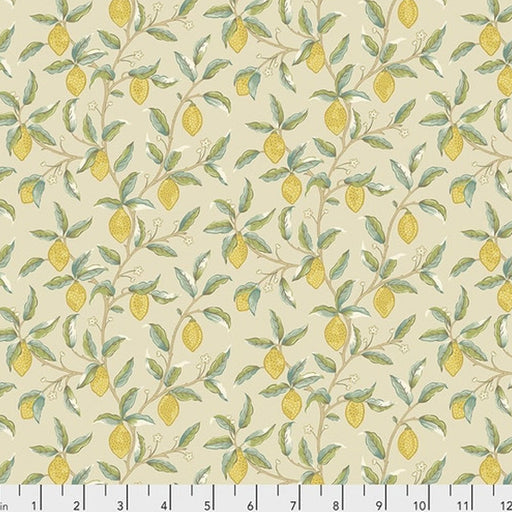 Lemon Tree  fabric by William Morris's daughter Mae Morris. Sold by Canadian online fabric store Woven Fabric Gallery.