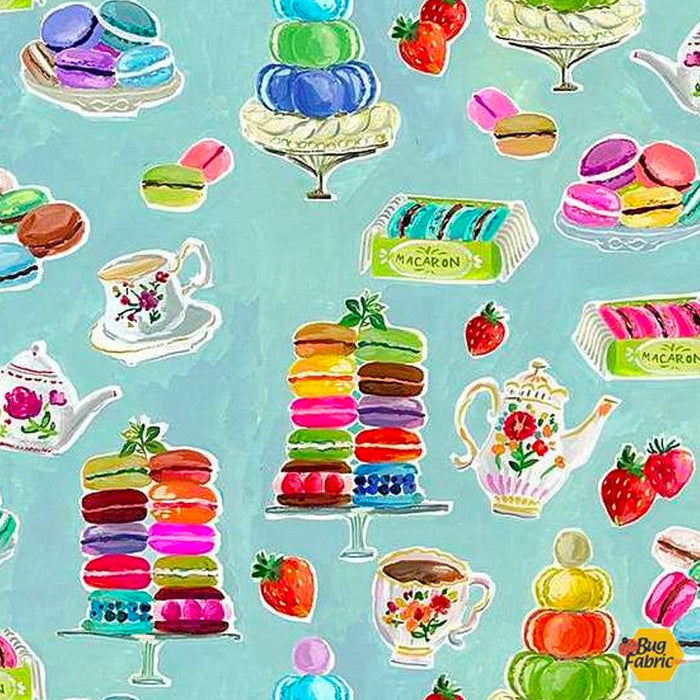 Macaroons fabric by August Wren for Dear Stella Fabrics. Sold by Canadian online fabric store Woven Fabric Gallery.