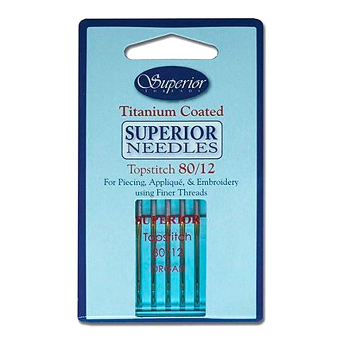 Superior Machine Needles 80/12. Sold by Canadian online fabric store Woven Fabric Gallery.