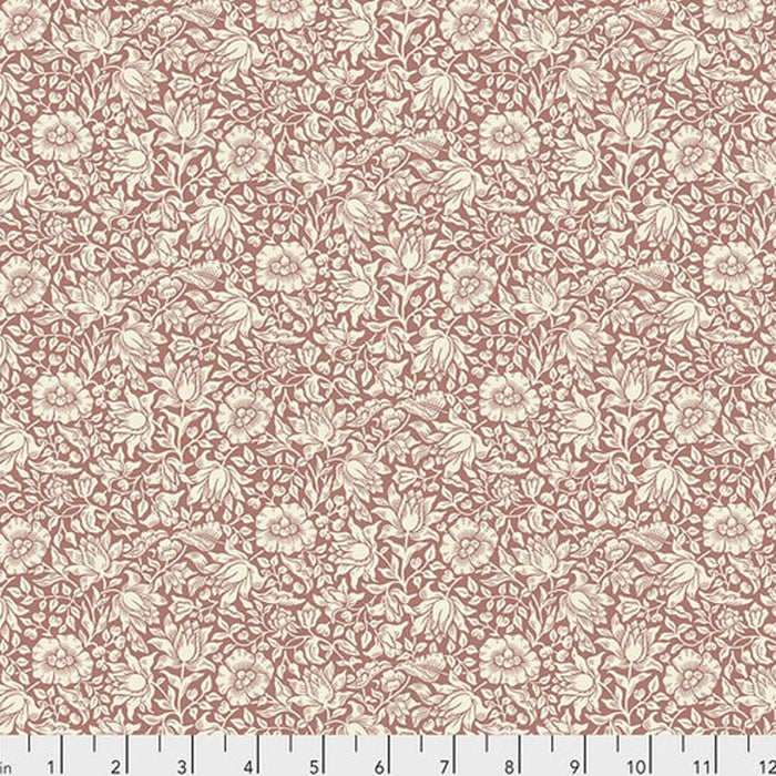 Mallow Rose fabric by Morris & Co. Sold by Canadian online fabric store Woven Fabric Gallery.