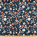 Bella organic cotton lawn Margot Midnight from Birch Fabrics. Sold by Canadian online fabric store Woven Fabric Gallery.