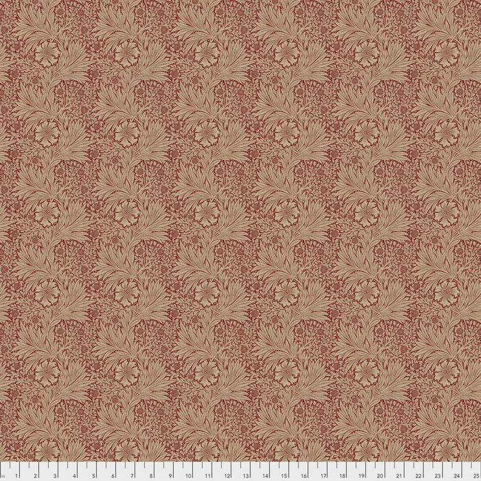 Marigold Red fabric by William Morris. Together, FreeSpirit and The Original Morris & Co.bring to life the artistry, vision and authentic style of William Morris . . . quilters will love to Quilt Authentically with Morris & Co. fabrics.