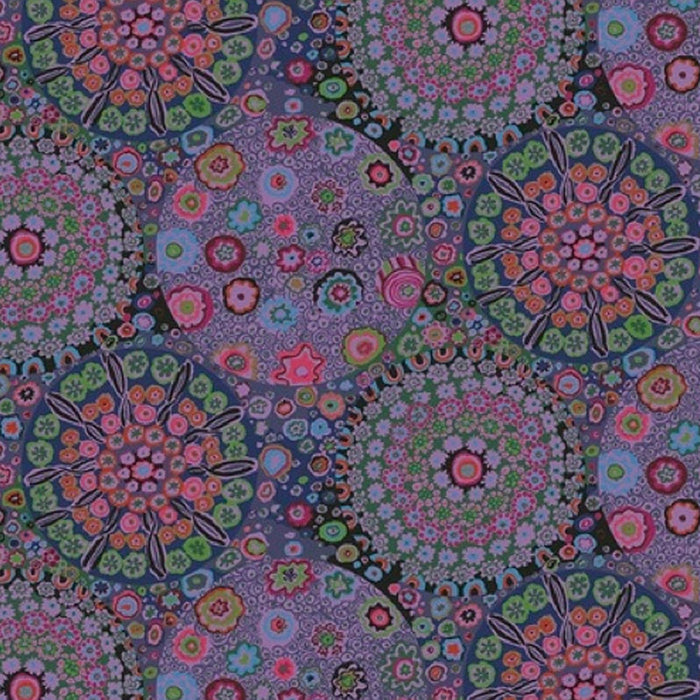 Millefiore Dusty fabric by Kaffe Fassett. Sold by Canadian online fabric store Woven Fabric Gallery.  