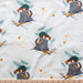 Mischief maker organic fabric by Charley Harper from Birch Fabrics. Sold by Canadian online fabric store Woven Fabric Gallery. 