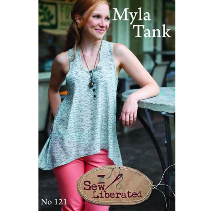 Myla Tank Pattern by Sew Liberated. Sold by Canadian online fabric shop Woven Fabric Gallery.