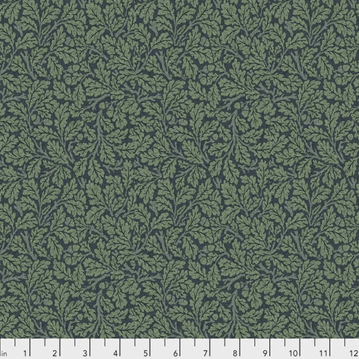 Oak Indigo fabric by William Morris. Sold by Canadian online fabric shop Woven Fabric Gallery.