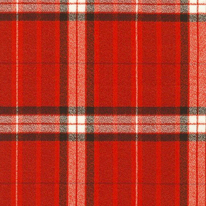Organic Mammoth Flannel Red from Robert Kaufmn.  Sold by Canadian online fabric shop Woven Fabric Gallery.