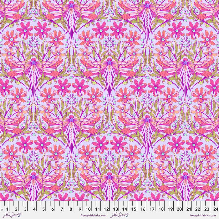 Dragon Your Feet Dusk fabric by Tula Pink. Sold by Canadian online fabric store Woven Fabric Gallery.
