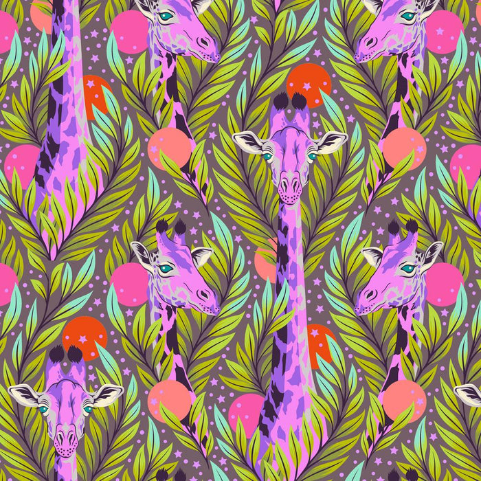 Neck For Days Mystic fabric by Tula Pink from the Everglow collection . 100% cotton 44"-45" wide. Sold by Canadian online fabric store Woven Fabric Gallery.