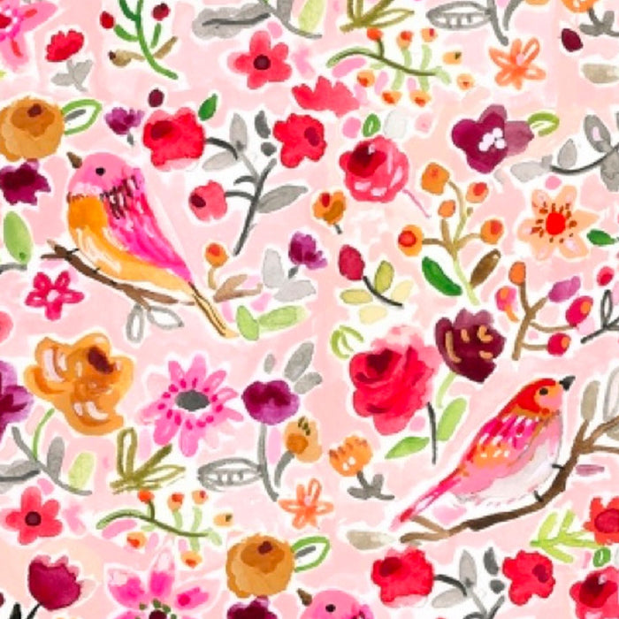 Parisian Birds fabric by August Wren for Dear Stella Fabrics. Sold by Canadian online fabric shop Woven Fabric Gallery.