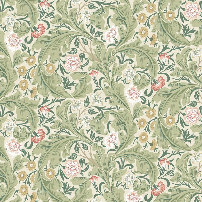 .Leicester Ivory Quilt Backing fabric. Design by William Morris for Free Spirit Fabrics. 100% cotton 108" wide. Sold by Canadian online fabric store Woven Fabric Gallery