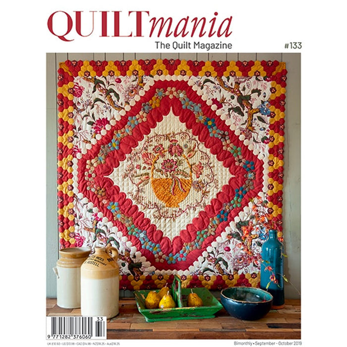 Quiltmania #133 magazine. Sold by Canadian online fabric store Woven Fabric Gallery.