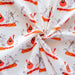 Red & Fed organic fabric designed by Charley Harper for Birch Fabrics. Sold by Canadian online fabric store Woven Fabric Gallery. 