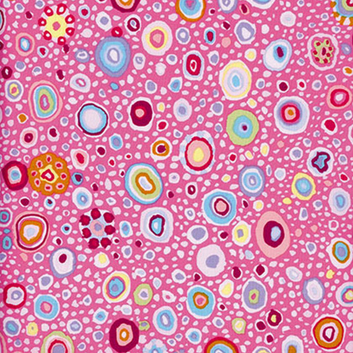 Roman Glass Pink fabric by Kaffe Fassett. Sold by Canadian online fabric store Woven Fabric Gallery. 