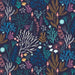 Sea Flora fabric from Dashwood Studios. Sold by Candian online fabric store Woven Fabric Gallery.