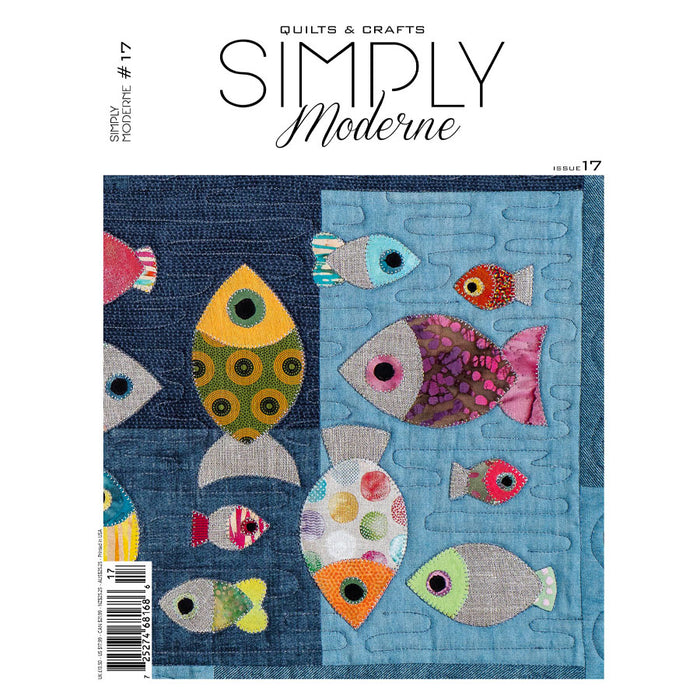 Simply Modern #17 magazine. Sold by Canadian online fabric store Woven Fabric Gallery.