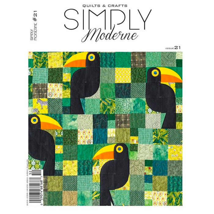 Simply Modern #21 magazine. Sold by Canadian online fabric store Woven Fabric Gallery.