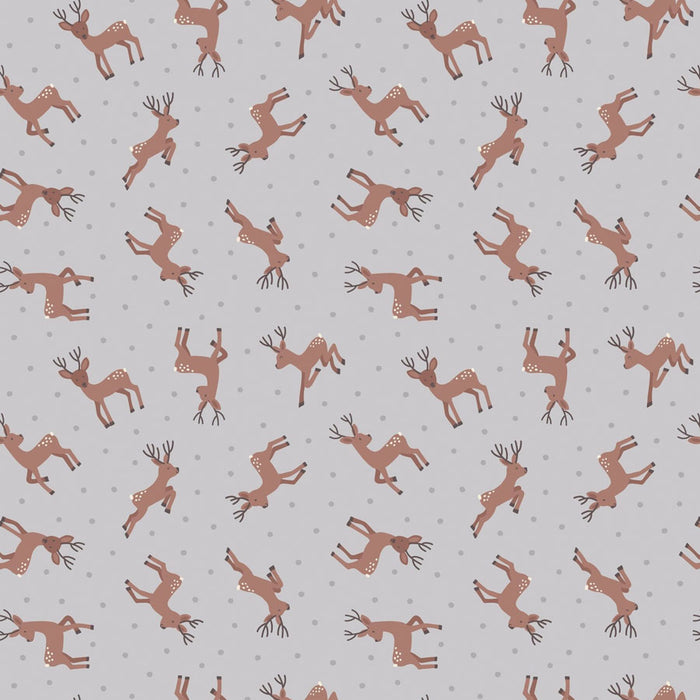 Small Deer fabric from Lewis & Irene. Sold by Canadian online fabric store Woven Fabric Gallery.