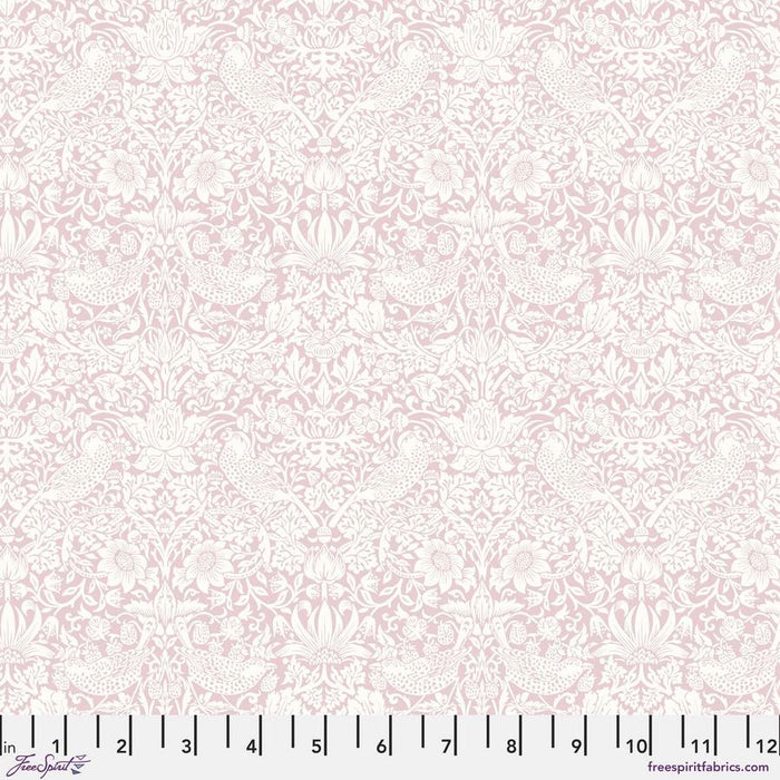 Mini Strawberry Thief Blush fabric by William Morris. Sold by Canadian online fabric store Woven Fabric Gallery..
