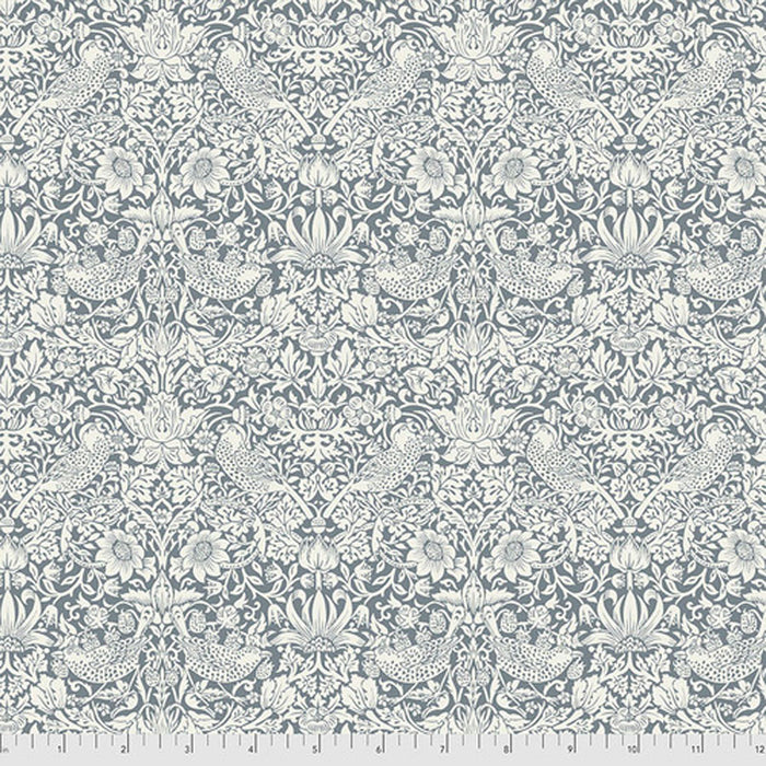 Mini Strawberry Thief Ink fabric by William Morris. Sold by Canadian online fabric store Woven Fabric Gallery.