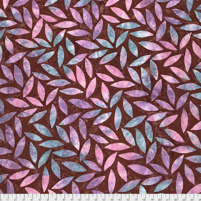 Tumbling Leaf Chestnut Batik fabric from Artisan by Kaffe Fassett. Sold by Canadian online fabric store Woven Fabric Gallery.