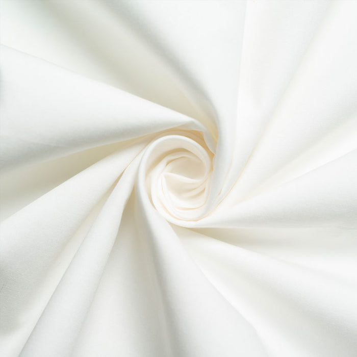 White Organic fabric by Birch Fabrics. Sold by Canadian online fabric store Woven Fabric Gallery.