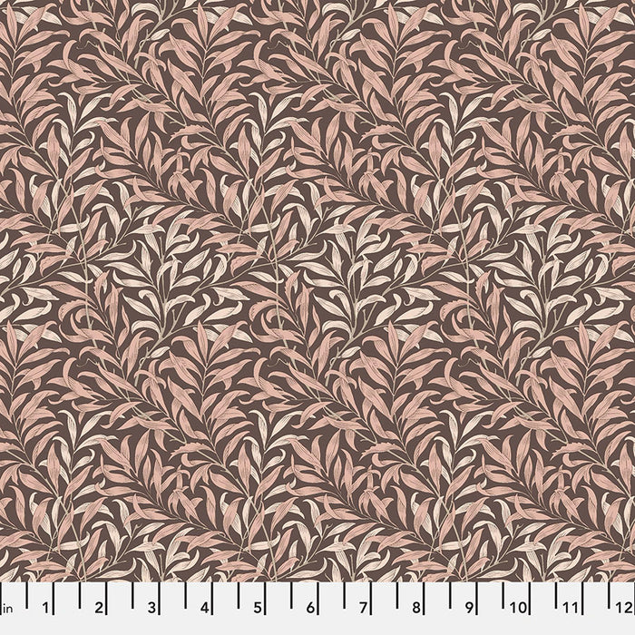 Willow Boughs Chocolate fabric by William Morris. Sold by Canadian online fabric store Woven Fabric Gallery. 