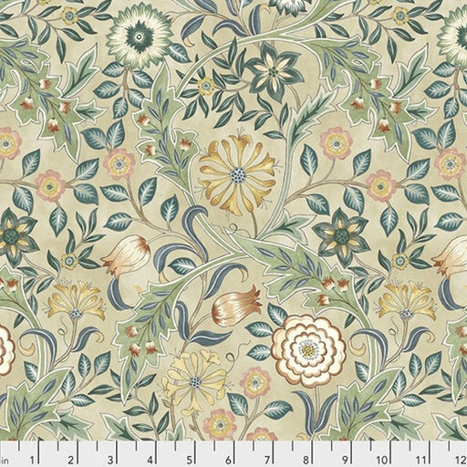 Morris & Co. Wilhemina Linen Colour fabric - Woven Modern Fabric Gallery